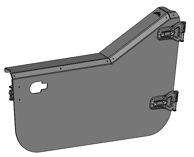 Jeep TJ/LJ Aluminum Half Doors (PAIR) – Howard Fabworks