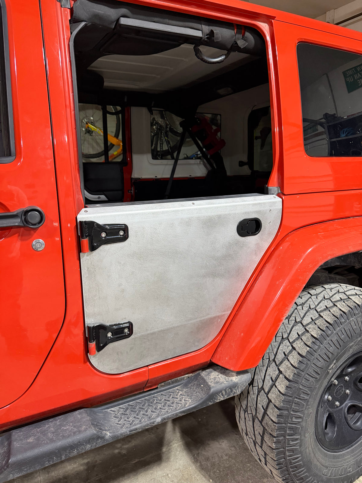 2007-2018 Jeep JK Aluminum Rear Half Doors - Pair