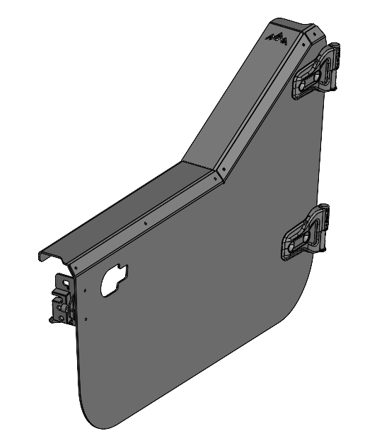 Jeep TJ/LJ Aluminum Half Doors (PAIR)