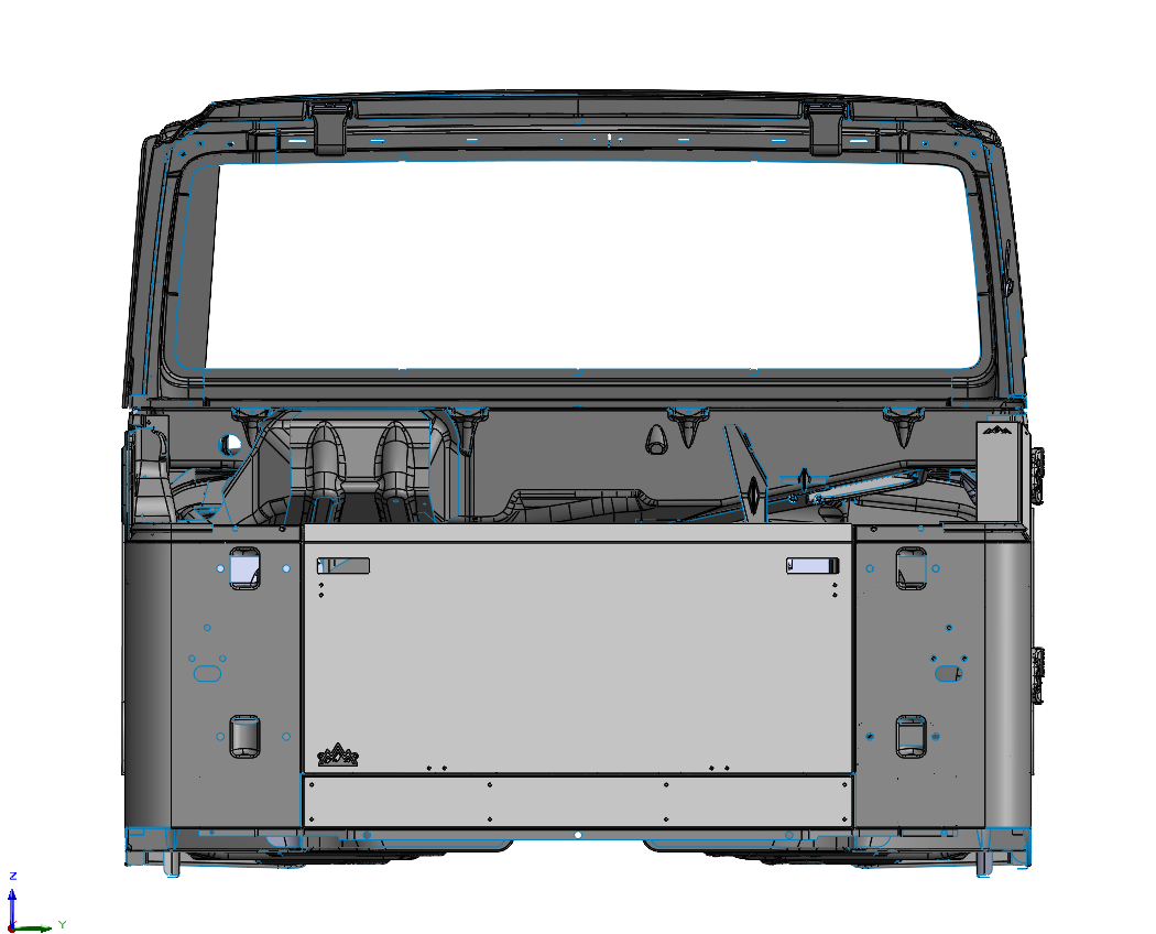 Jeep TJ-YJ Aluminum Tailgate