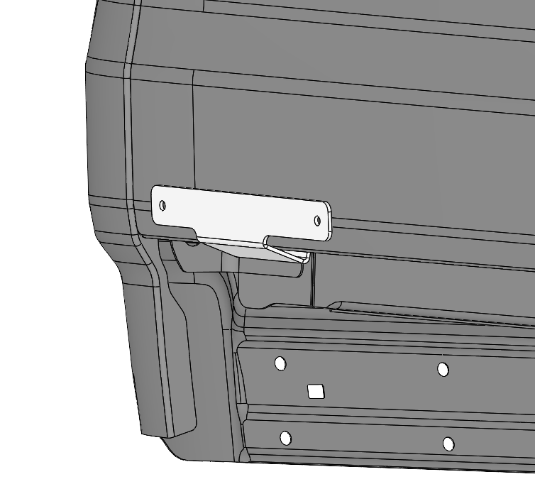 Jeep Gladiator JT License Plate Relocation Bracket